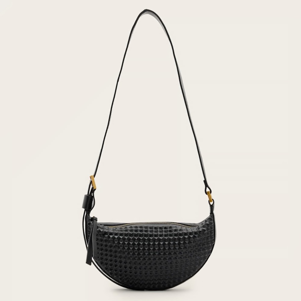 ¡¡ ISO !! Allsaints Half Moon Studded Crossbody Bad